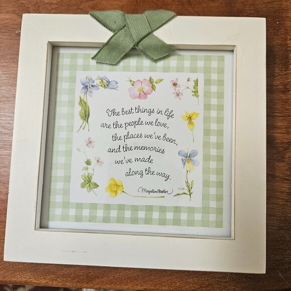 MARJOLEIN BASTIN WOODEN FRAMED PRINT WITH QUOTE - Picture 2 of 7